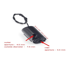 Mini bomba submers&iacute;vel silenciosa preta DC 3-5V