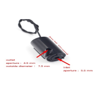 Mini bomba submers&iacute;vel silenciosa preta DC 3-5V