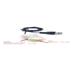 Bomba submers&iacute;vel mini branca silenciosa DC 3-5V com USB