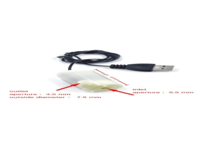 Bomba submers&iacute;vel mini branca silenciosa DC 3-5V com USB - Imagem 1