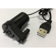 Bomba submers&iacute;vel mini vertical 5V preta, silenciosa, com USB - Thumb - 1