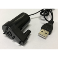 Bomba submers&iacute;vel mini vertical 5V preta, silenciosa, com USB
