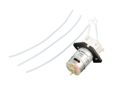 INTLLAB Bomba de l&iacute;quido 12V com 3 tubos de silicone para reposi&ccedil;&atilde;o - Imagem 1