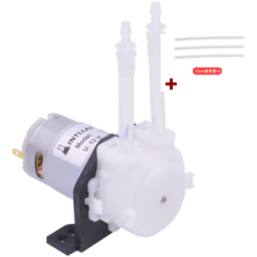 Bomba Tipo L INTLLAB 12V com 3 tubos de silicone de reposi&ccedil;&atilde;o