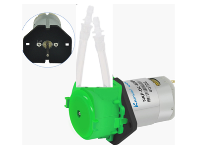 Bomba perist&aacute;ltica miniatura Green NKP-DC-S04G 12V com tubo de silicone - Imagem 1