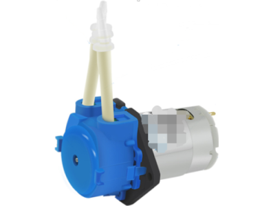 Bomba perist&aacute;ltica miniatura Blue NKP-DA-B06B 24V com tubo BPT - Imagem 1