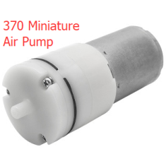 Bomba de Ar Miniatura 370 6V, Diafragma Silenciosa e Booster El&eacute;trico