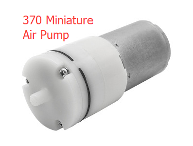 Bomba de Ar Miniatura Modelo 370 12V, Bomba de Diafragma El&eacute;trica Silenciosa - Imagem 1
