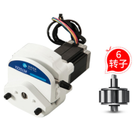 Bomba perist&aacute;ltica YZ1515 branca 6 rolos com motor de passo