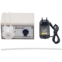 INTLLAB Bomba el&eacute;trica Micro Creep, tubo de silicone de reposi&ccedil;&atilde;o 2 mm ID x 4 mm OD, vaz&atilde;o 8&ndash;44 mL/min