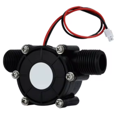 Micro gerador hidroel&eacute;trico F50 12V, turbina/bomba de fluxo de &aacute;gua, preto