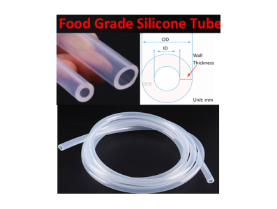 Tubo flex&iacute;vel de silicone transparente 10 m, grau aliment&iacute;cio - Imagem 1