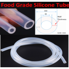 Mangueira de silicone transparente flex&iacute;vel 10 m, grau aliment&iacute;cio