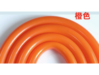 Tubo/mangueira de silicone flex&iacute;vel laranja 1 m, grau aliment&iacute;cio - Imagem 1