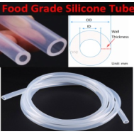 Tubo de silicone transparente 10 m, mangueira flex&iacute;vel de borracha grau aliment&iacute;cio com conector
