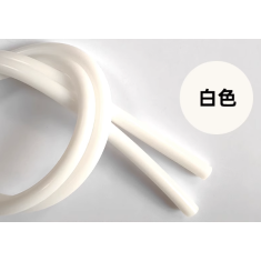 Tubo de silicone flex&iacute;vel branco 1 m grau aliment&iacute;cio