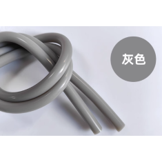 Tubo de silicone cinza 1 m, mangueira flex&iacute;vel de borracha com conector grau aliment&iacute;cio