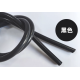 Tubo conector de silicone preto 1 m, flex&iacute;vel, grau aliment&iacute;cio - Thumb - 1