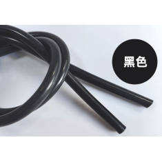 Tubo conector de silicone preto 1 m, flex&iacute;vel, grau aliment&iacute;cio