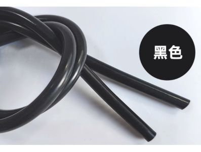 Tubo conector de silicone preto 1 m, flex&iacute;vel, grau aliment&iacute;cio - Imagem 1