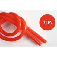 Tubo de silicone vermelho 1 m, flex&iacute;vel, grau aliment&iacute;cio, com conector
