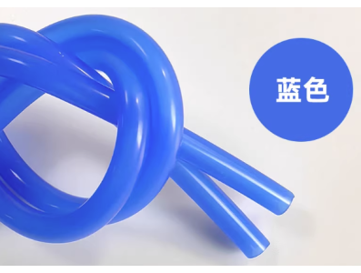 Mangueira de silicone flex&iacute;vel 1 metro azul grau aliment&iacute;cio - Imagem 1