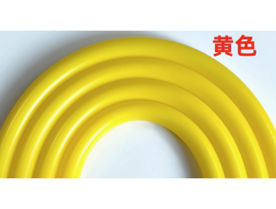Tubo de silicone flex&iacute;vel 1 m amarelo grau aliment&iacute;cio - Imagem 1