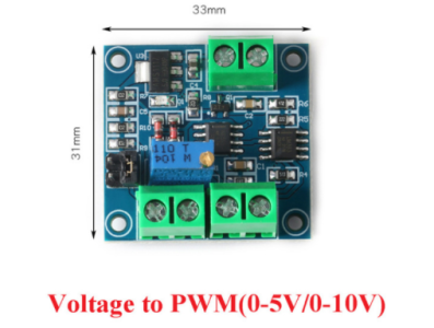 M&oacute;dulo conversor de tens&atilde;o para PWM 0 a 5V / 0 a 10V, sa&iacute;da PWM 0 a 100% com sinal digital para anal&oacute;gico ajust&aacute;vel - Imagem 3