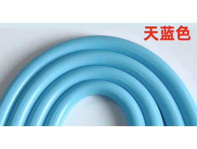 Tubo de silicone flex&iacute;vel 1 m azul celeste grau aliment&iacute;cio - Imagem 1