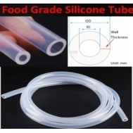 Tubo de silicone transparente 1 m, flex&iacute;vel, grau aliment&iacute;cio
