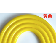 Tubo de silicone amarelo 1 m, mangueira flex&iacute;vel emborrachada grau aliment&iacute;cio com conector