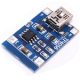 Placa de carregamento TP4056 e TC4056 1A com entrada Mini USB para baterias LiPo - Thumb - 4