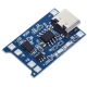 M&oacute;dulo carregador LiPo TP4056/TC4056 1A com entrada USB-C e prote&ccedil;&atilde;o de corrente - Thumb - 1