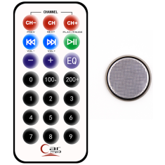 Controle remoto IR com bateria integrada
