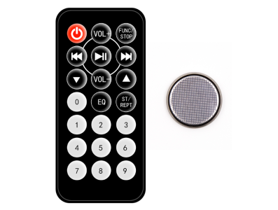 Controle Remoto IR Preto com Bateria - Imagem 7