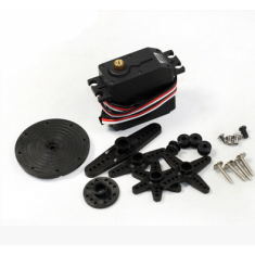Servomotor Spring RC SM-S4315R Rota&ccedil;&atilde;o Cont&iacute;nua 360 graus Engrenagem Met&aacute;lica 15KG