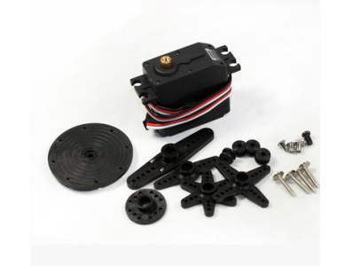 Servomotor Spring RC SM-S4315R Rota&ccedil;&atilde;o Cont&iacute;nua 360 graus Engrenagem Met&aacute;lica 15KG - Imagem 1