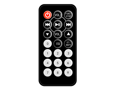 Controle remoto IR preto sem bateria - Imagem 6