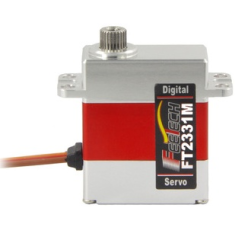 Servomotor micro digital FEETECH FT2331M 180&deg; carca&ccedil;a totalmente em alum&iacute;nio