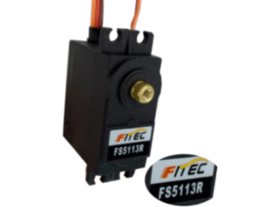 Servomotor anal&oacute;gico FEETECH FS5113R 6V rota&ccedil;&atilde;o cont&iacute;nua 360&deg; - Imagem 1