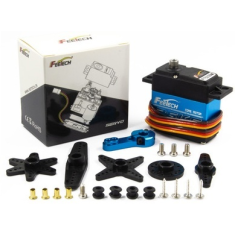 Servomotor digital FEETECH FT5330M 7,4 V 180&deg; de alta velocidade com engrenagens met&aacute;licas e resistente &agrave; &aacute;gua