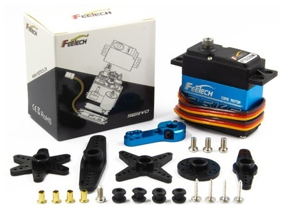 Servomotor digital FEETECH FT5330M 7,4 V 180&deg; de alta velocidade com engrenagens met&aacute;licas e resistente &agrave; &aacute;gua - Imagem 1