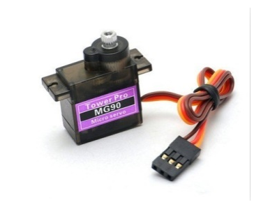 Servomotor MG90S 180 graus qualidade padr&atilde;o com tr&ecirc;s dentes pl&aacute;sticos e sem limite - Imagem 1