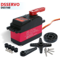 Servomotor digital DSSERVO DS5160 270&deg; com estrutura met&aacute;lica, alto torque, &agrave; prova d'&aacute;gua e resistente ao fogo