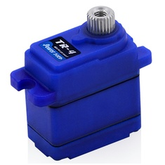 Servo pequeno Blue POWER HD-TR-4 com bloqueio diferencial shift, engrenagens met&aacute;licas e &agrave; prova d'&aacute;gua, substitui 2065