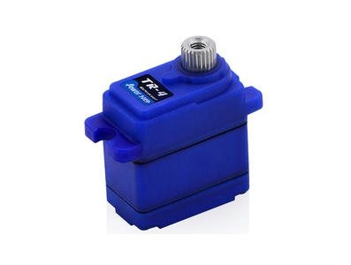 Servo pequeno Blue POWER HD-TR-4 com bloqueio diferencial shift, engrenagens met&aacute;licas e &agrave; prova d'&aacute;gua, substitui 2065 - Imagem 1