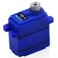 Servo pequeno Blue POWER HD-TR-4 com bloqueio diferencial shift, engrenagens met&aacute;licas e &agrave; prova d'&aacute;gua, substitui 2065