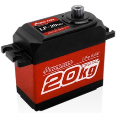 Red POWER HD-LF20MG Servo Digital de Dire&ccedil;&atilde;o, Dentes Met&aacute;licos, Imperme&aacute;vel e Resistente a Respingos, Torque Elevado