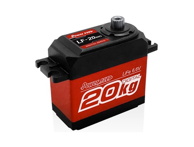 Red POWER HD-LF20MG Servo Digital de Dire&ccedil;&atilde;o, Dentes Met&aacute;licos, Imperme&aacute;vel e Resistente a Respingos, Torque Elevado - Imagem 1