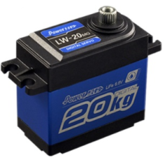 Blue POWER HD-LW20MG Servomotor digital de dire&ccedil;&atilde;o, dentes met&aacute;licos, alto torque, &agrave; prova d'&aacute;gua